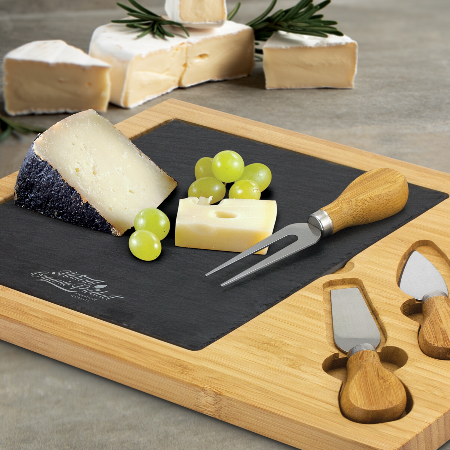 Slate Cheese Board Features